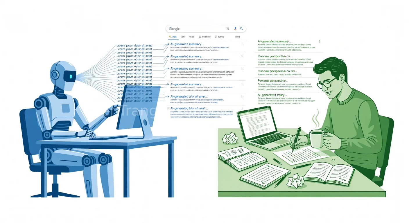 bài ai vs bài người viết google có biết không