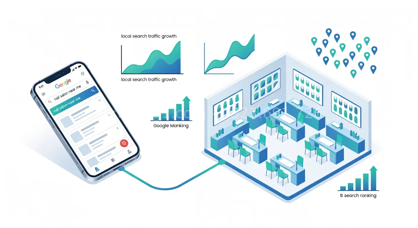 nuôi web cho tiệm nail